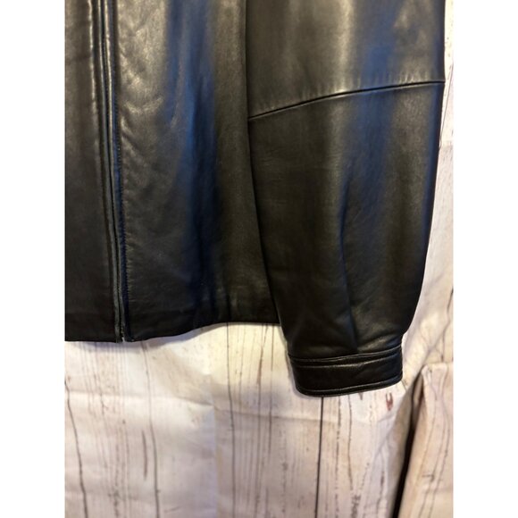 Axcess Men’s Genuine Black Leather Heavy Warm Casual Jacket Coat Size XXL - Picture 3 of 10
